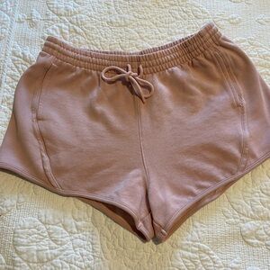 Pink Women's Pink Drawstring Lounge Shorts